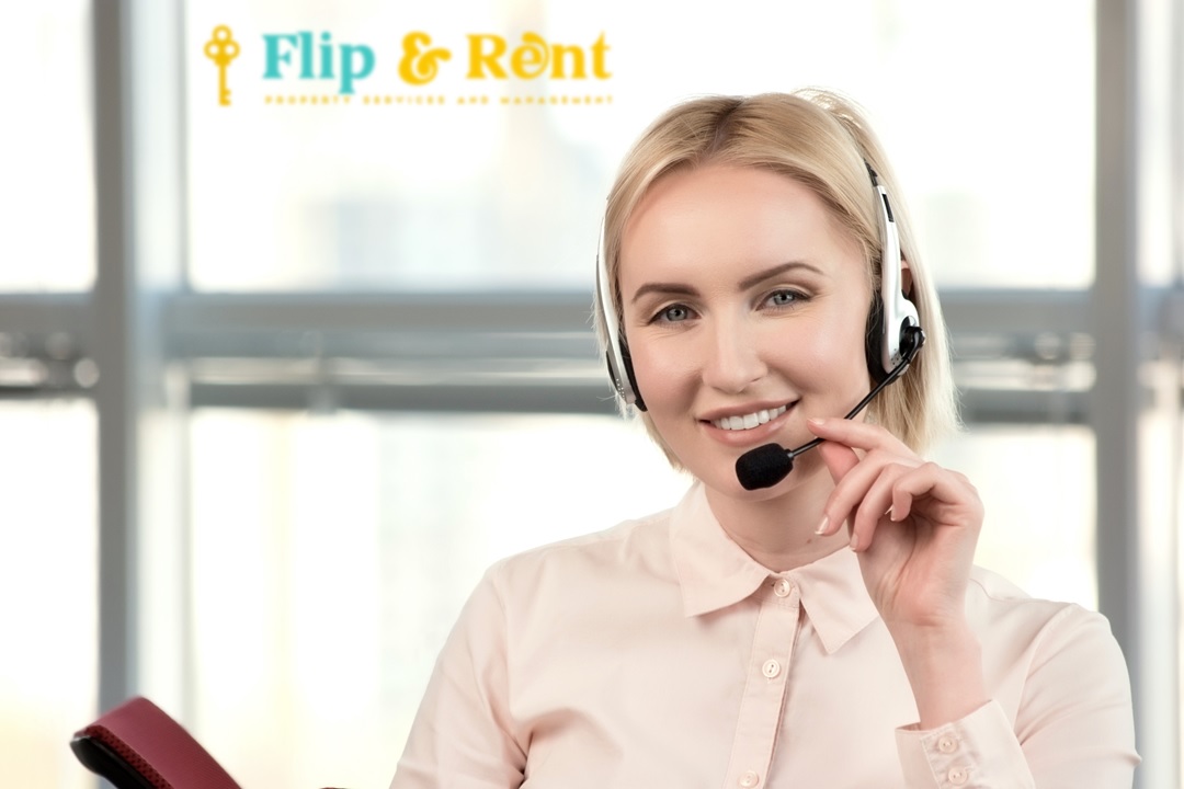 telephonist of Flip& Rent office
